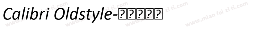 Calibri Oldstyle字体转换